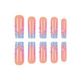 Rhinestone Nails Bling Wedding Press On Nails With Design For Women And Girls CN101