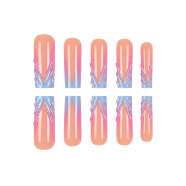 Rhinestone Nails Bling Wedding Press On Nails With Design For Women And Girls CN101