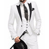 Elegant Classic 3 Piece Men's Suit with Regular Fit and Sophisticated Peak Lapel