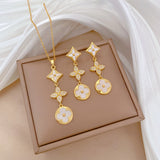 Flash Diamond Tassel Luxury Dress Accessories Dinner Clavicle Necklace Earring CN195