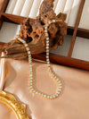Full Diamond Necklace with 18k Gold and Diamond Set Zircon