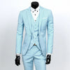 Classic 3 Piece Men's Suit with Regular Fit and Sophisticated Peak Lapel
