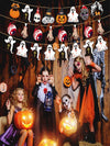 Halloween Garden Decoration Banner, Haunted House Party Decoration Supplies, Hanging Garlands