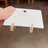 Retro Double-layer Pearl Ear Buckle Earrings