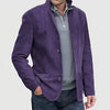 Purple Classic 1 Piece Men's Suit with Regular Fit and Sophisticated Peak Lapel