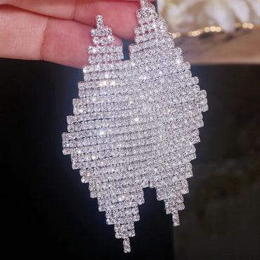 Personality Evening Dress Bride Wedding Stud Earrings CN39