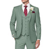 Classic 3 Piece Men's Suit with Regular Fit and Sophisticated Peak Lapel