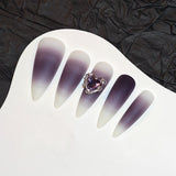 Rhinestone Nails Bling Wedding Press On Nails With Design For Women And Girls CN105