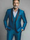 Elegant Classic 3 Piece Men's Suit with Regular Fit and Sophisticated Peak Lapel
