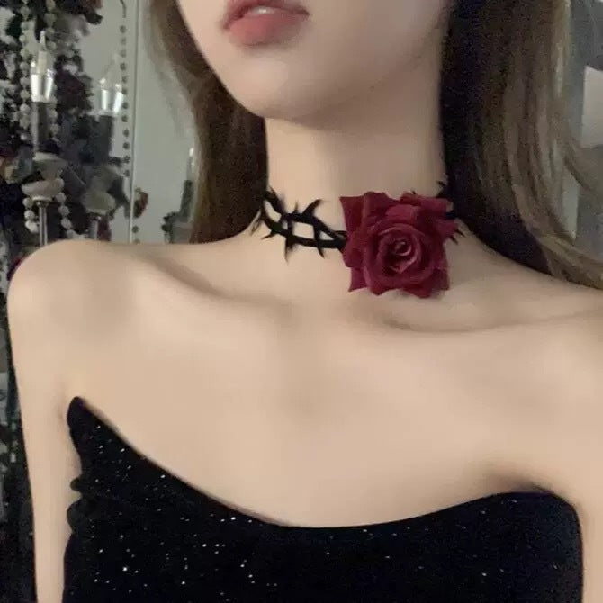Retro Pearl Choker Necklace French Temperament Clavicle Chain CN127