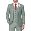 Dusty Sage Classic 3 Piece Men's Suit with Regular Fit and Sophisticated Peak Lapel