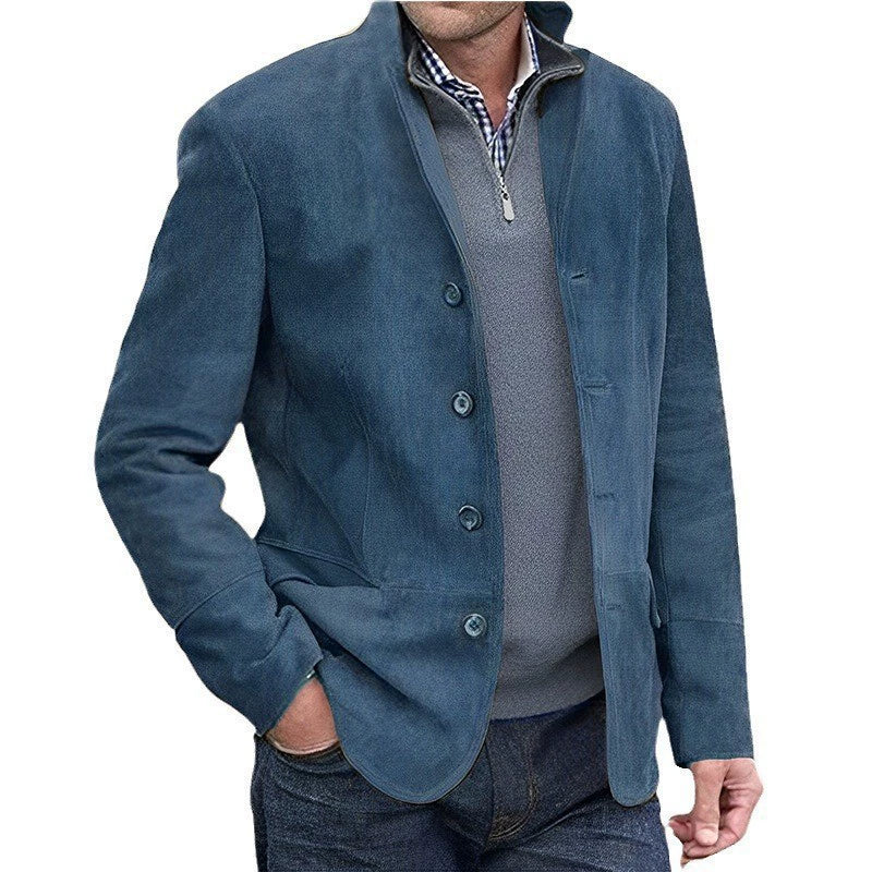 Dusty Blue Classic 1 Piece Men's Suit with Regular Fit and Sophisticated Peak Lapel