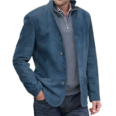 Dusty Blue Classic 1 Piece Men's Suit with Regular Fit and Sophisticated Peak Lapel