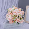 Wedding Flower For The Groom And Bride, Simulated Rose Wedding Bouquet, WF19