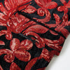 Men's Fashion Floral Tuxedo Velvet Sequin Jacket Red CN447
