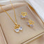 Flash Diamond Tassel Luxury Dress Accessories Dinner Clavicle Necklace Earring CN217