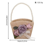 Artificial Flower Decoration Small Flower Basket, LH-5813