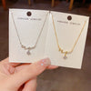 Sparkly Diamond Wave Necklace Luxurious Collarbone Chain