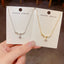 Sparkly Diamond Wave Necklace Luxurious Collarbone Chain