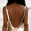 Bridal Wedding Pearl Necklace With Tassel Back Chain