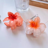 Summer Frangipani Hair Clip – Romantic Flower Hair Claw for Updos