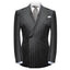 Black Casual Collar Coat Jacket Slim Button Small Suit Strips Single Jacket