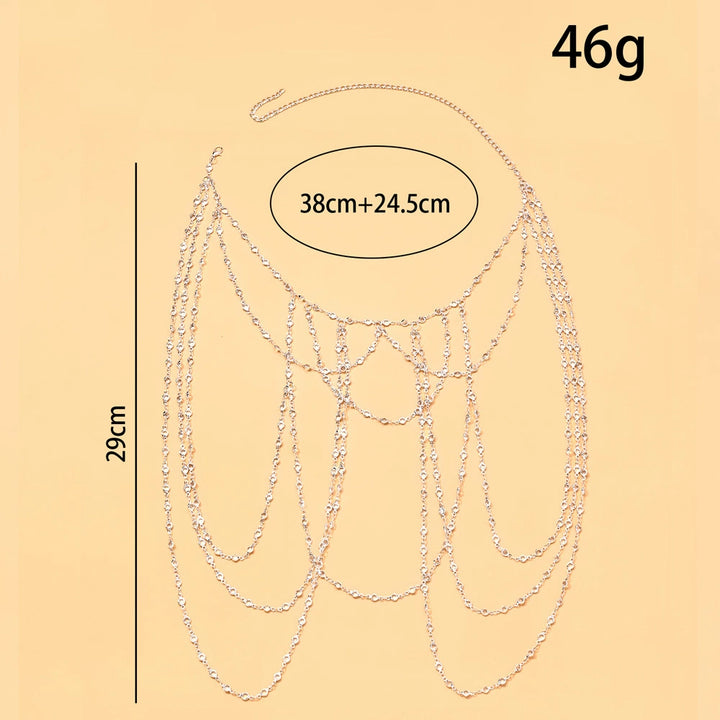 Beautiful Handmade Pearl Shawl Shoulder Chain