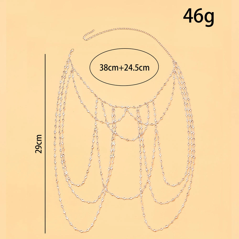Beautiful Handmade Pearl Shawl Shoulder Chain