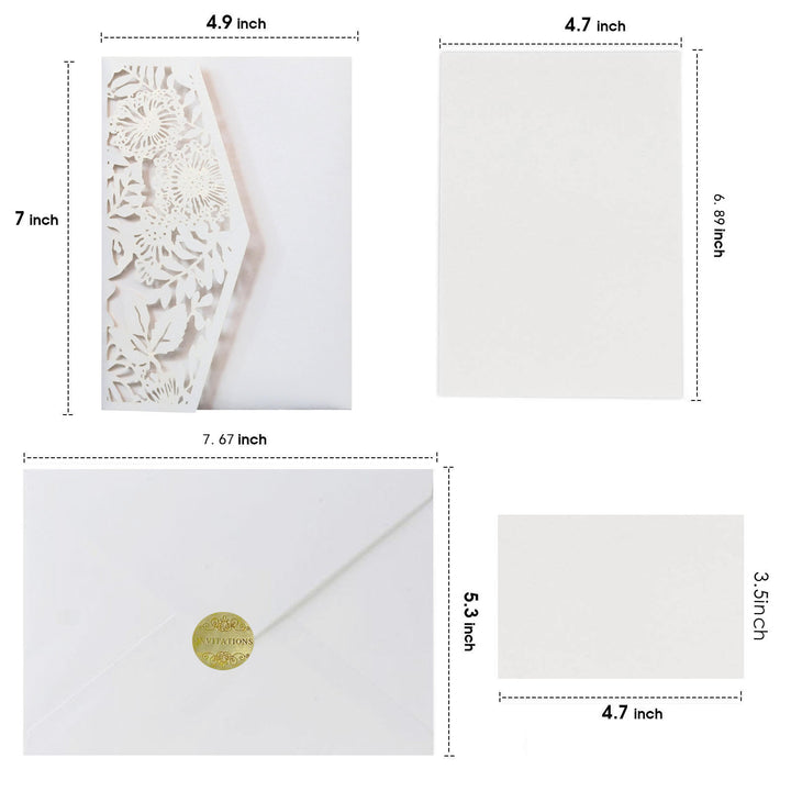 Creative European Festival Invitation, Hollow Out Wedding Greeting Card, HK-124