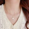 Sparkly Diamond Fan Necklace Luxurious Collarbone Chain