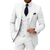 Casual Men's 3 Pieces Mens Suit Regular Fit Notch Lapel Tuxedos (Blazer+vest+Pants) CN561