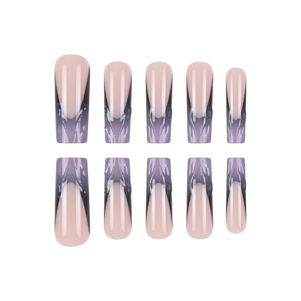 Rhinestone Nails Bling Wedding Press On Nails With Design For Women And Girls CN102