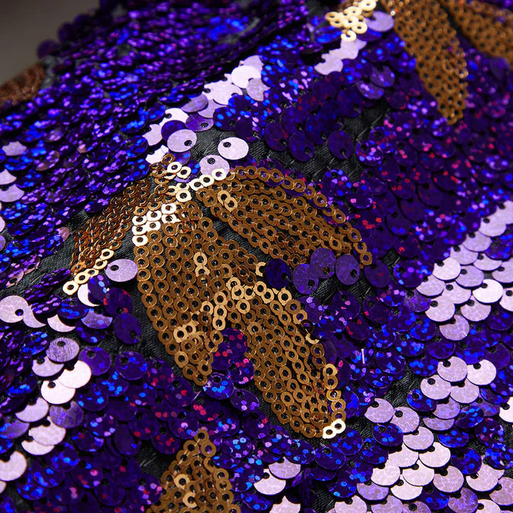 Men's Leaf Patterned Sequined Dinner Jacket 2 Color CN449