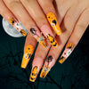 Halloween Wearable Nail Art Stickers Ghost Nail Decals Horror Ghost Long