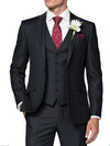 Classic 3 Piece Men's Suit with Regular Fit and Sophisticated Peak Lapel