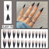 Rhinestone Nails Bling Wedding Press On Nails With Design For Women And Girls CN100