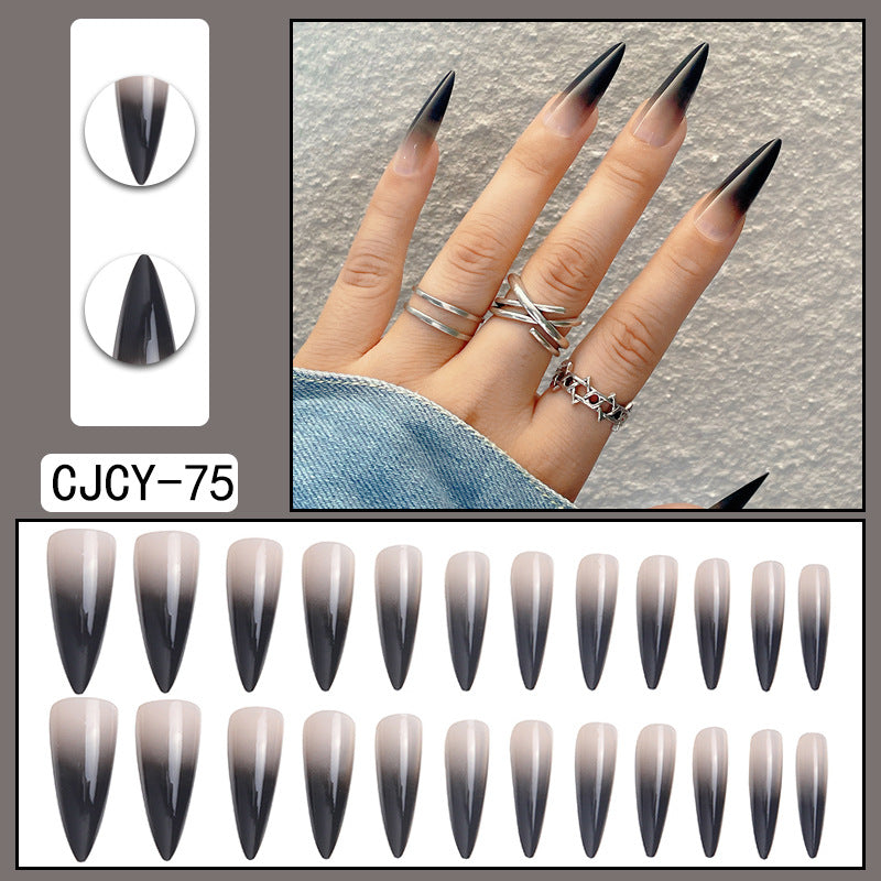 Rhinestone Nails Bling Wedding Press On Nails With Design For Women And Girls CN100