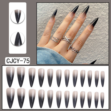Rhinestone Nails Bling Wedding Press On Nails With Design For Women And Girls CN100