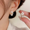 Elegant Flowers Pearl Earring Design Earrings