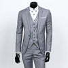 Classic 3 Piece Men's Suit with Regular Fit and Sophisticated Peak Lapel