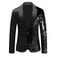 Gold Silver 1 Piece Men's Suit Sequin Jacket