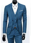 Classic 3 Piece Men's Suit with Regular Fit and Sophisticated Peak Lapel