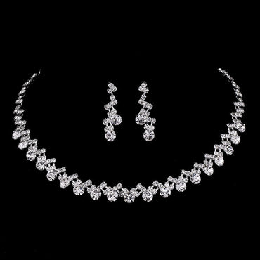 Flash Diamond Tassel Necklace Luxury Dress Accessories Dinner Clavicle Necklace CN175