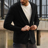 Leisure Men's Long Sleeve Lapel Pocket Business Single Coat
