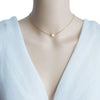 Bridal Wedding Pearl Necklace With Tassel Back Chain