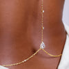 Light Luxury Zircon Long Necklace Bridal Wedding Banquet Chain Necklace Jewelry CN158