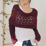 Winter Versatile Double-sided Cold-proof Thickened Warm Shawl Women's Scarf CN382