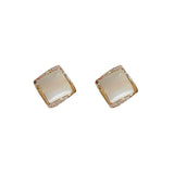 Sparkling Square Diamond Earring Design Earrings