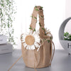 Retro Cotton Linen Flower Basket Flower Basket Rattan Daisy Decoration, HL-5722