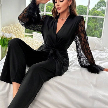 Morning Gown Feather Robe Wedding Bridesmaid Satin Robes for Wedding Party CN410